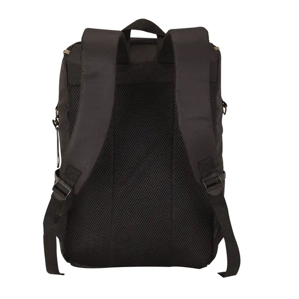 Backpack cooler made from polyester with PEVA lining; includes bottle opener... from ASI 67866 Logomark/Valumark