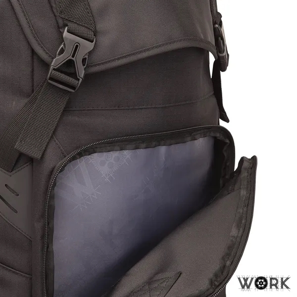 7" x 20" x 12" Work Outdoor backpack with laptop/tablet pockets,... from ASI 67866 Logomark/Valumark