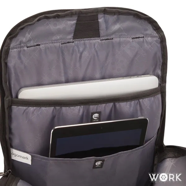 7" x 20" x 12" Work Outdoor backpack with laptop/tablet pockets,... from ASI 67866 Logomark/Valumark