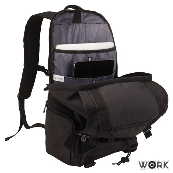 7" x 20" x 12" Work Outdoor backpack with laptop/tablet pockets,... from ASI 67866 Logomark/Valumark