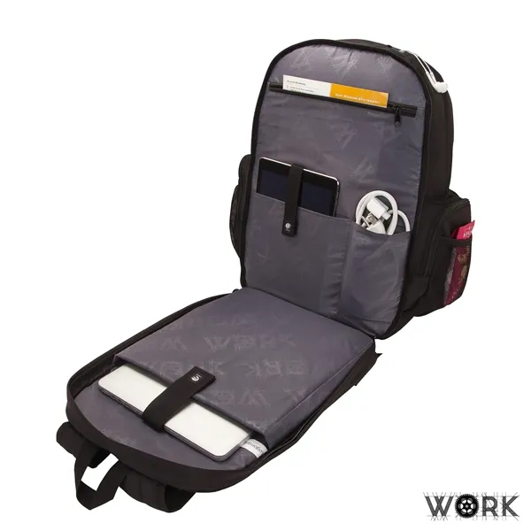 WORK® Pro Backpack... from ASI 67866 Logomark/Valumark