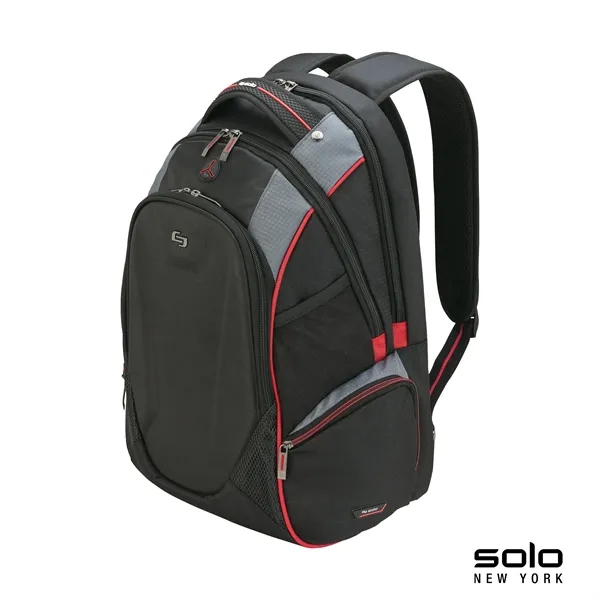 8" x 19" x 12.5" backpack with padded tablet/E-reader pocket and... from ASI 67866 Logomark/Valumark