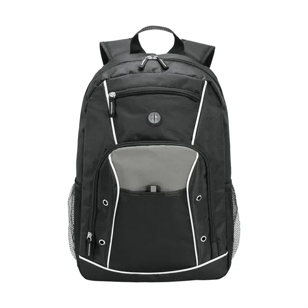 5.5" x 17.5" x 11.5" backpack that includes 15" padded laptop... from ASI 67866 Logomark/Valumark