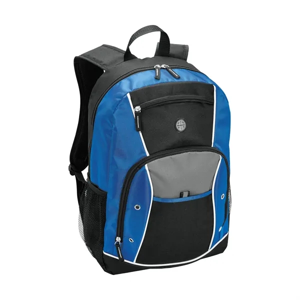 5.5" x 17.5" x 11.5" backpack that includes 15" padded laptop... from ASI 67866 Logomark/Valumark