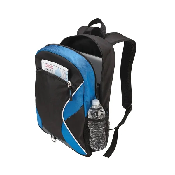 5.75" x 17.75" x 11.5" Canberra backpack with padded pocket for... from ASI 67866 Logomark/Valumark / Valumark™