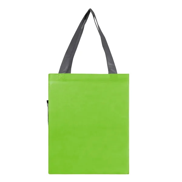4" x 14.5" x 15.75" tri-toned tote bag; includes front pocket,... from ASI 67866 Logomark/Valumark / Valumark™
