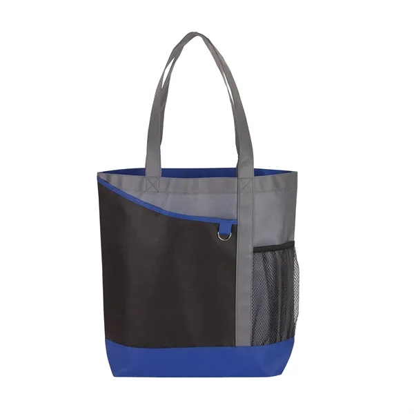 4" x 14.5" x 15.75" tri-toned tote bag; includes front pocket,... from ASI 67866 Logomark/Valumark / Valumark™