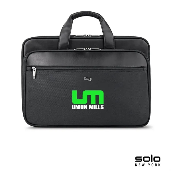 5.5" x 12" x 17.5" Solo Paramount Retractable Strap briefcase with... from ASI 67866 Logomark/Valumark