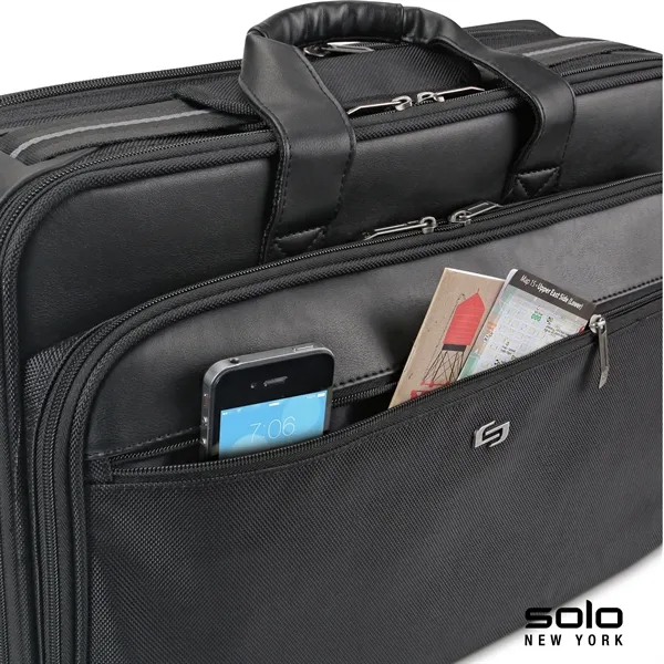 5.5" x 12" x 17.5" Solo Paramount Retractable Strap briefcase with... from ASI 67866 Logomark/Valumark