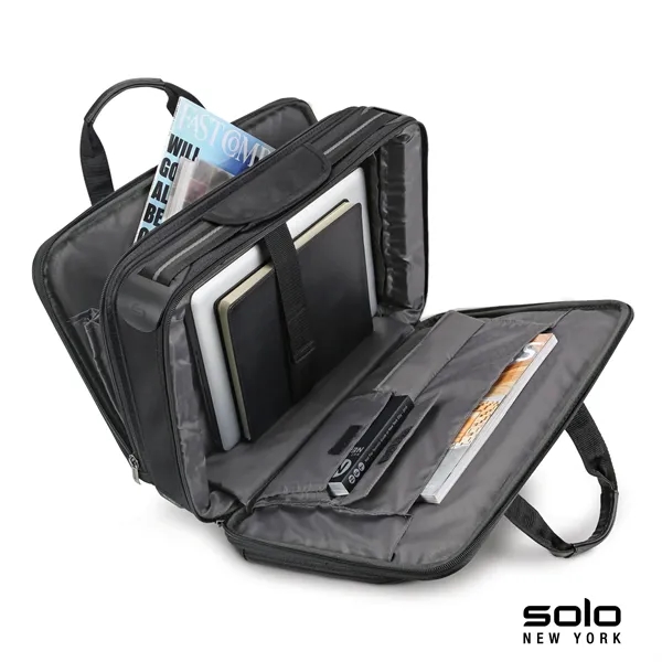 5.5" x 12" x 17.5" Solo Paramount Retractable Strap briefcase with... from ASI 67866 Logomark/Valumark