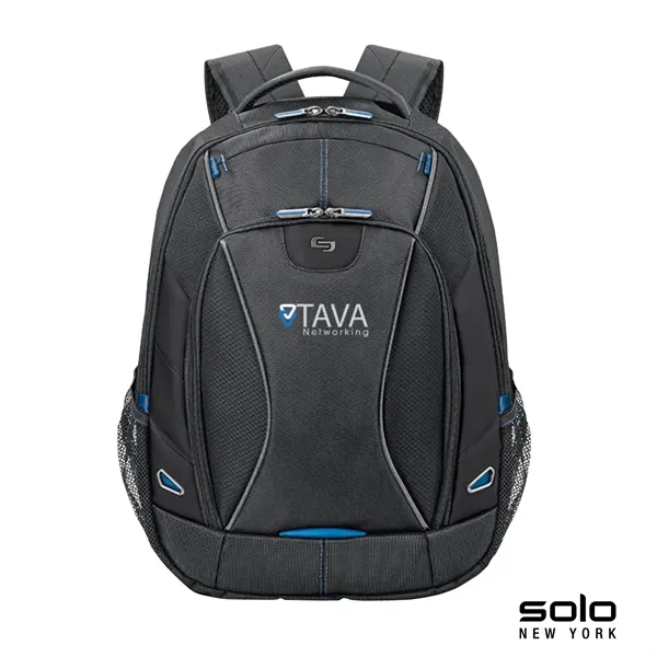 7" x 17.5" x 12.5" backpack; includes a tablet pocket and... from ASI 67866 Logomark/Valumark