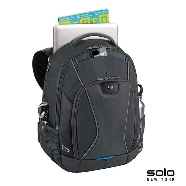 7" x 17.5" x 12.5" backpack; includes a tablet pocket and... from ASI 67866 Logomark/Valumark
