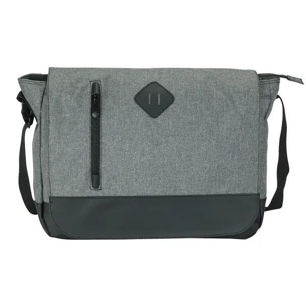 4.75" x 11.5" x 15" messenger bag with 1 1/2" x... from ASI 67866 Logomark/Valumark