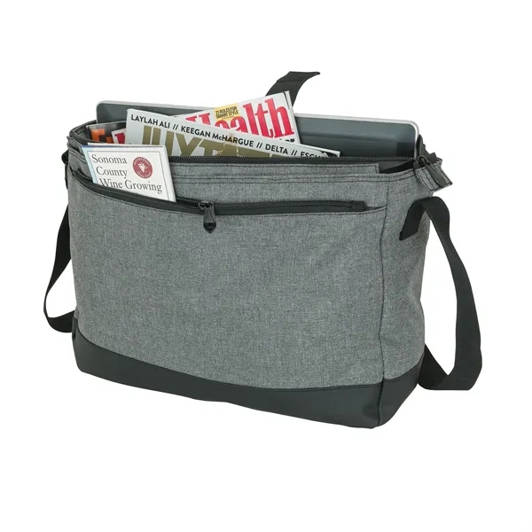 4.75" x 11.5" x 15" messenger bag with 1 1/2" x... from ASI 67866 Logomark/Valumark
