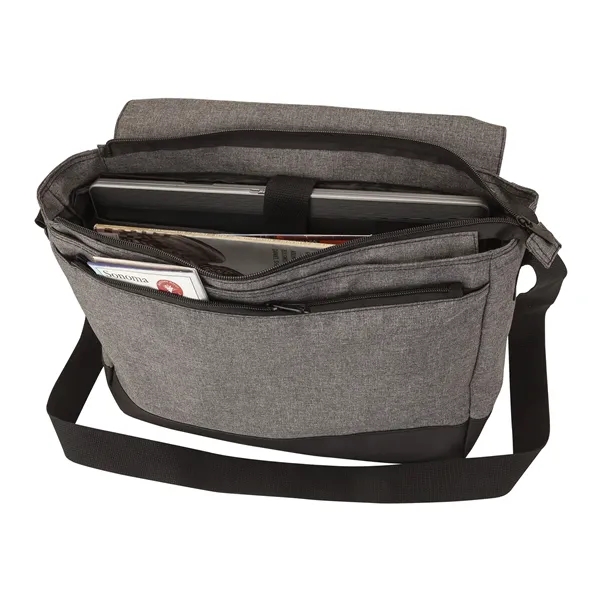 4.75" x 11.5" x 15" messenger bag with 1 1/2" x... from ASI 67866 Logomark/Valumark