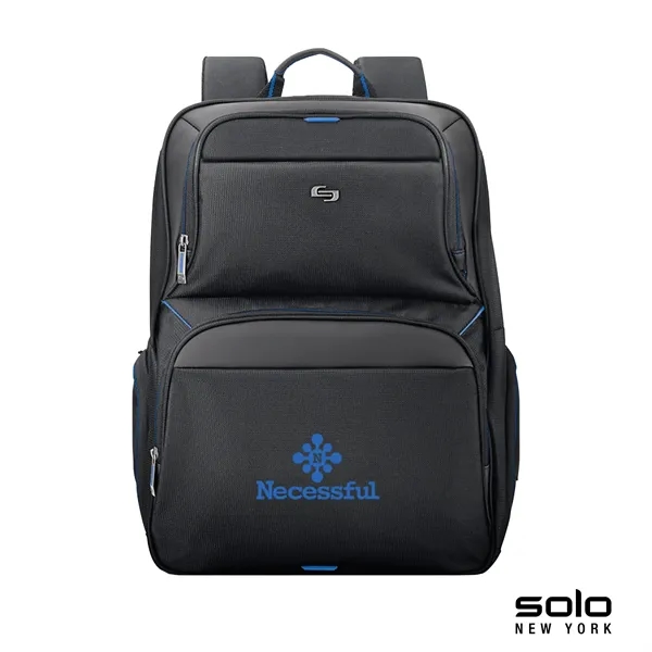 7" x 17.5" x 11.75" leatherette backpack; includes tablet/eReader pocket and... from ASI 67866 Logomark/Valumark