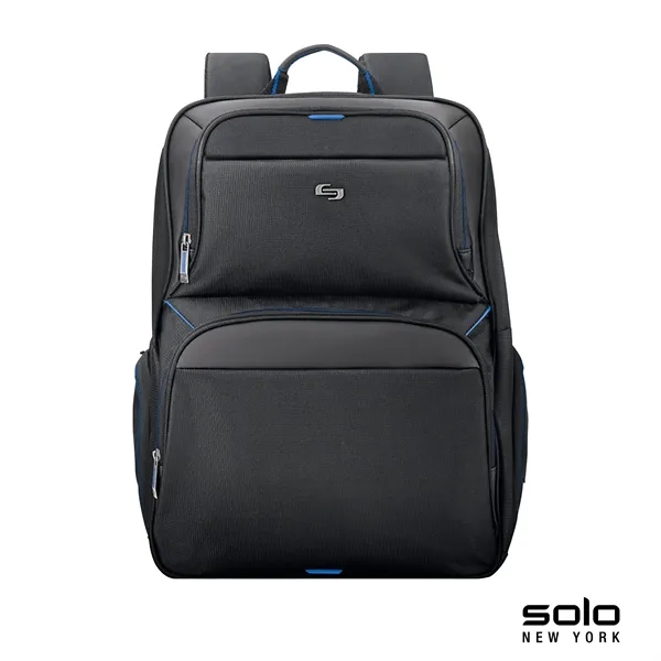7" x 17.5" x 11.75" leatherette backpack; includes tablet/eReader pocket and... from ASI 67866 Logomark/Valumark