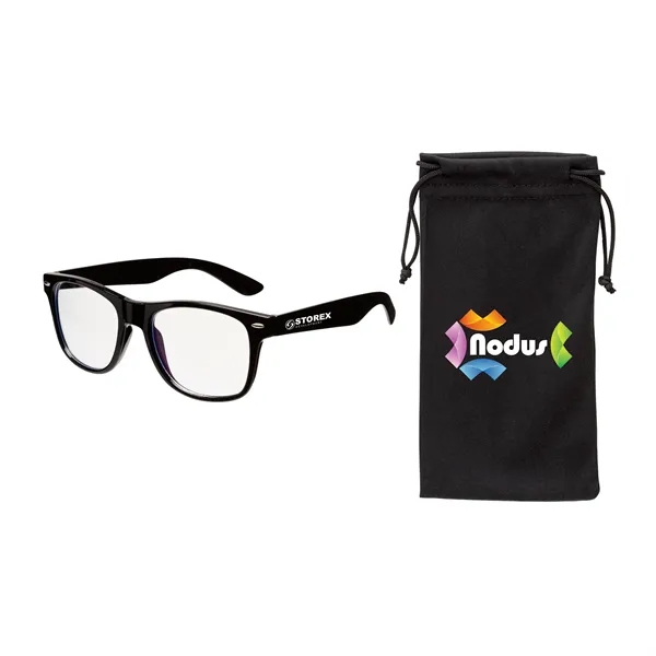 Edmond II Bluelight Blocking Glasses & Pouch... from ASI 67866 Logomark/Valumark