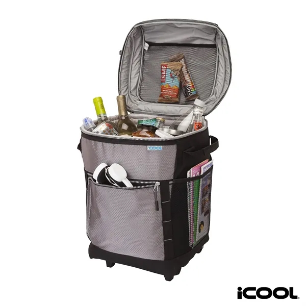 11.5" x 18" x 11.5" Riviera iCOOL trolley cooler bag with... from ASI 67866 Logomark/Valumark