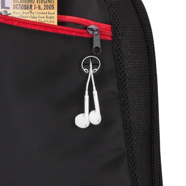 0.5" x 18.5" x 14.5" Meadow sport bag; includes media headphone... from ASI 67866 Logomark/Valumark / Valumark™