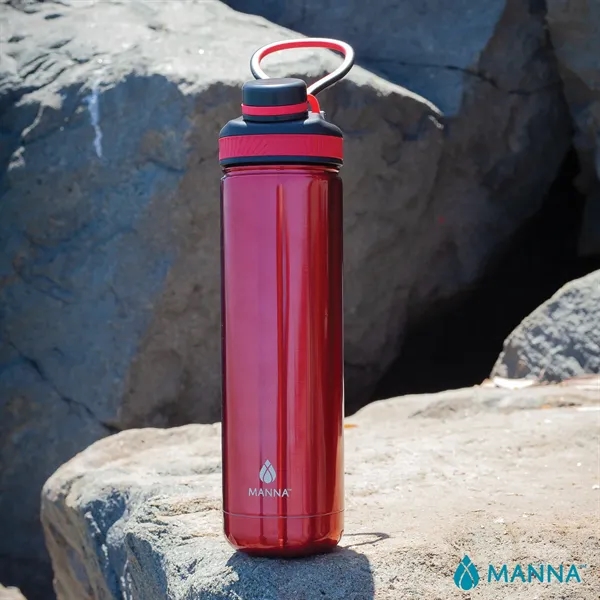 3.62  x 11.25" x 3" Manna™ 26-ounce double wall stainless... from ASI 67866 Logomark/Valumark