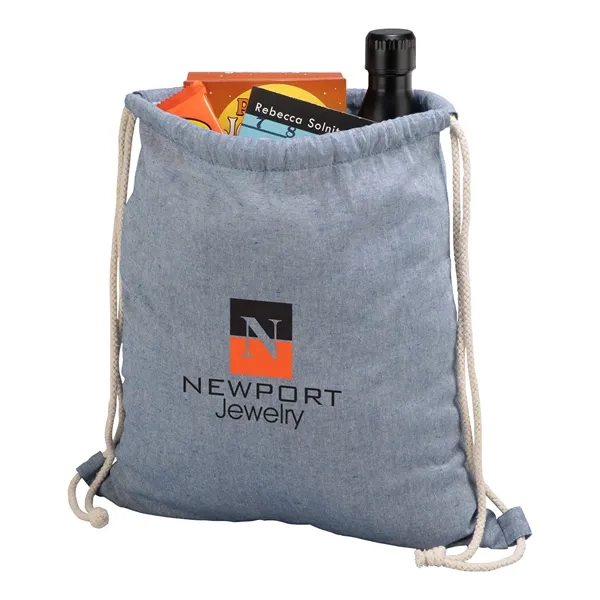 Huron Recycled Cotton Drawstring Tote... from ASI 67866 Logomark/Valumark