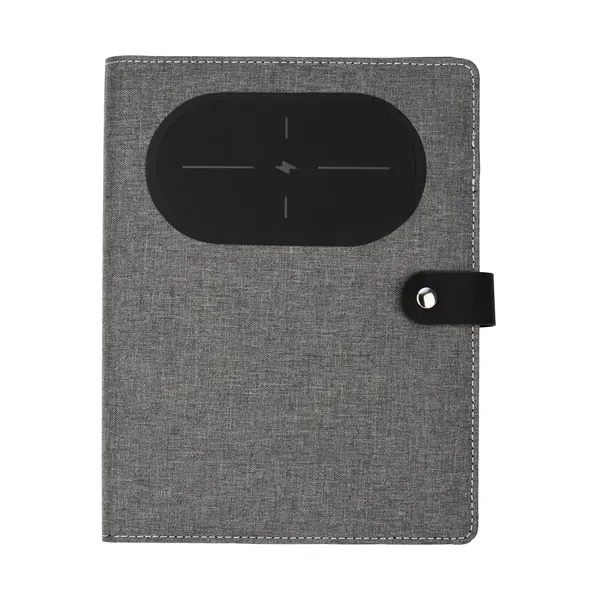 Navigate Notebook w/ Wireless Phone Charger... from ASI 67866 Logomark/Valumark