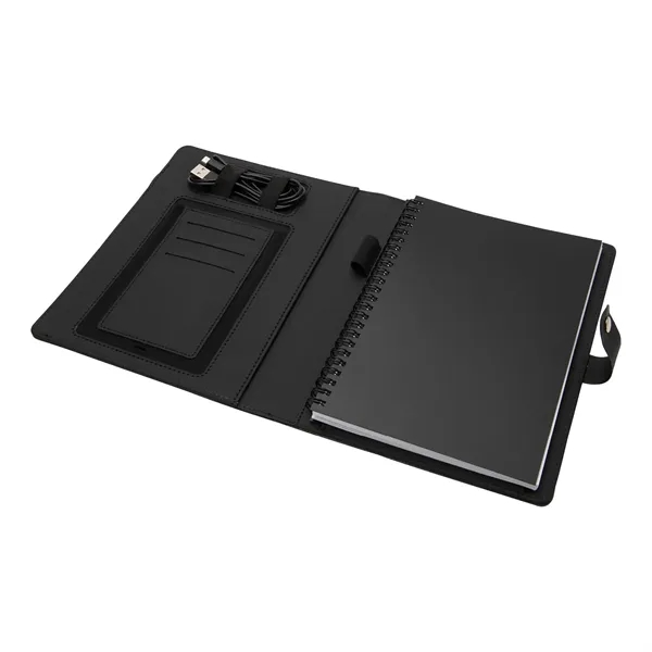 Navigate Notebook w/ Wireless Phone Charger... from ASI 67866 Logomark/Valumark