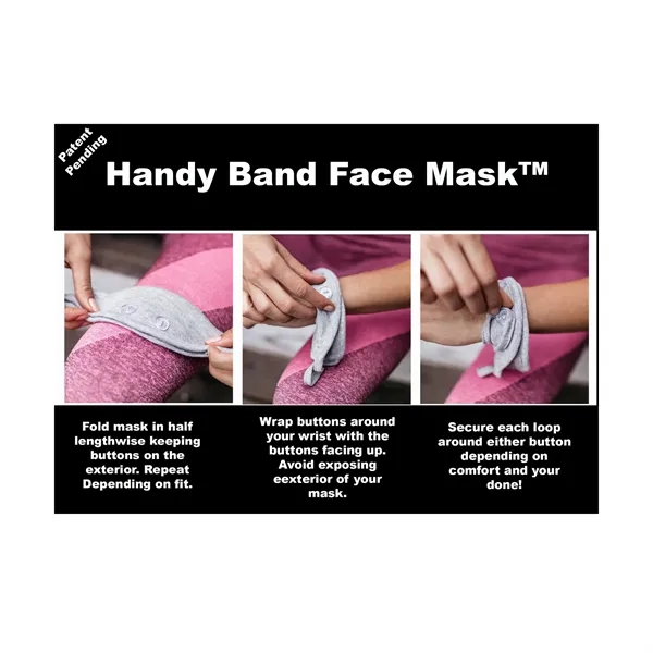 Handy Band 3-Layer Cotton Blend Face Mask... from ASI 67866 Logomark/Valumark