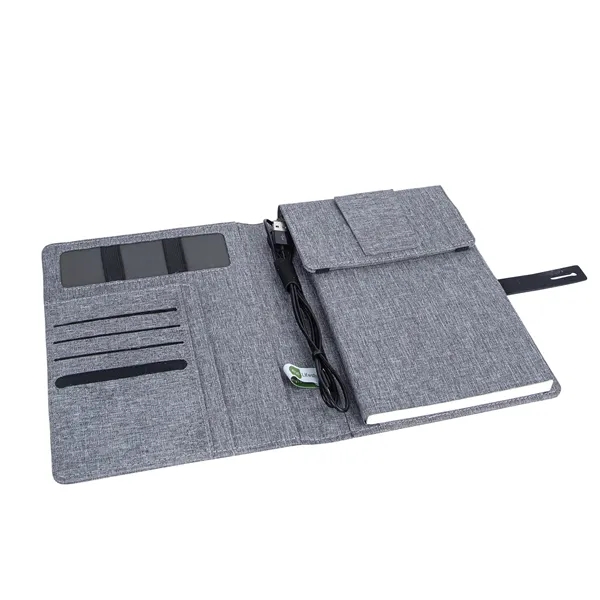 Binghamton RPET Padfolio w/ Wireless Phone Charger... from ASI 67866 Logomark/Valumark