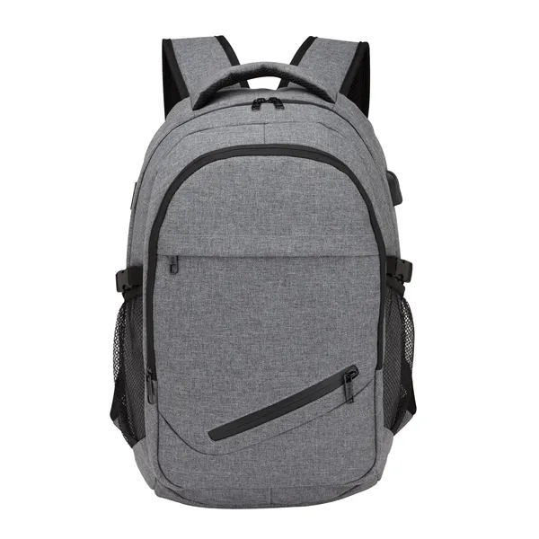 5" x 18.75" x 10.62" laptop backpack; includes external USB port... from ASI 67866 Logomark/Valumark