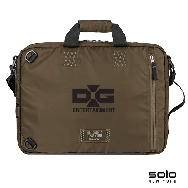 3.38" x 13.56" x 17.31" briefcase-backpack hybrid; includes tablet pocket and... from ASI 67866 Logomark/Valumark