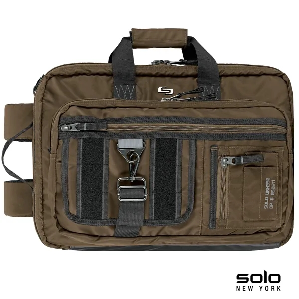 3.38" x 13.56" x 17.31" briefcase-backpack hybrid; includes tablet pocket and... from ASI 67866 Logomark/Valumark