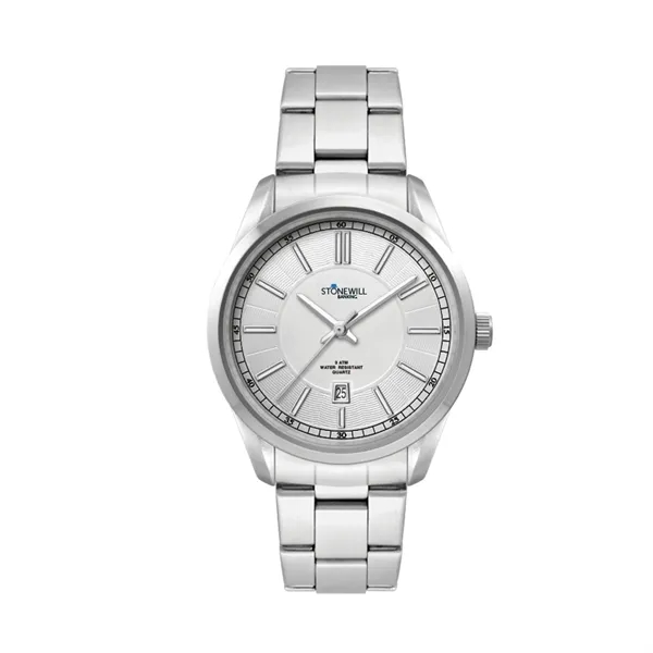 Women's 3-hand wristwatch featuring a 33mm metal case and folded steel... from ASI 67866 Logomark/Valumark