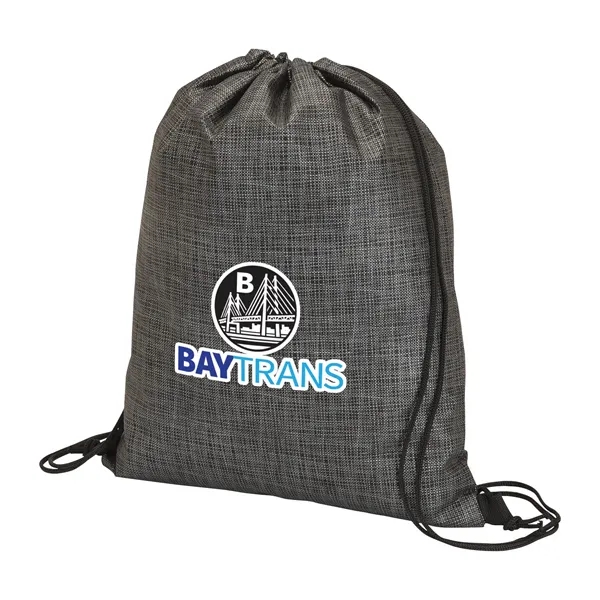 0.25" x 16.5" x 13" Impress drawstring tote with black and... from ASI 67866 Logomark/Valumark / Valumark™