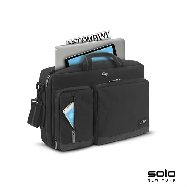 4" x 12" x 16.5" hybrid briefcase with laptop 15.6" laptop... from ASI 67866 Logomark/Valumark