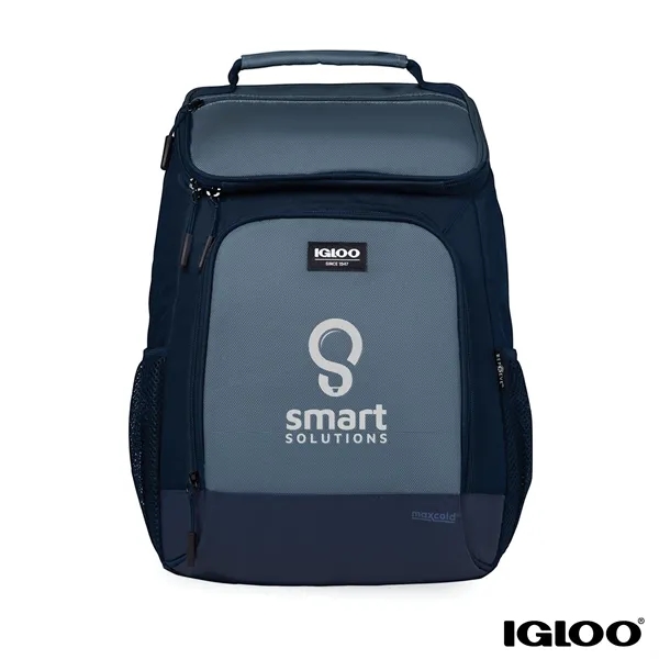 Igloo® MaxCold® Evergreen 24-Can RPET Backpack... from ASI 67866 Logomark/Valumark