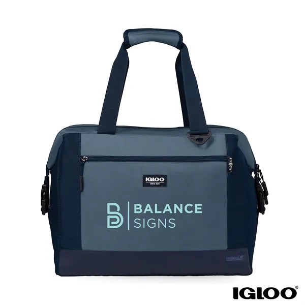 Igloo® MaxCold® Evergreen Snapdown 36-Can RPET Cooler Tote... from ASI 67866 Logomark/Valumark