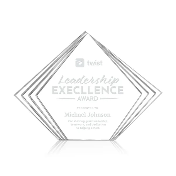 The Crawford Award is a sleek freestanding acrylic recognition piece featuring... from ASI 84592 St Regis Group / St Regis