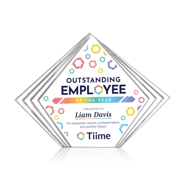 The Crawford VividPrint™ Award is a sleek freestanding acrylic recognition piece... from ASI 84592 St Regis Group / St Regis