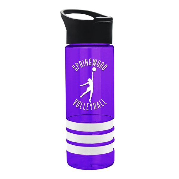 Sergeant2 -24 Oz. Stripe Pop-Up Sip Lid... from ASI 55990 Garyline