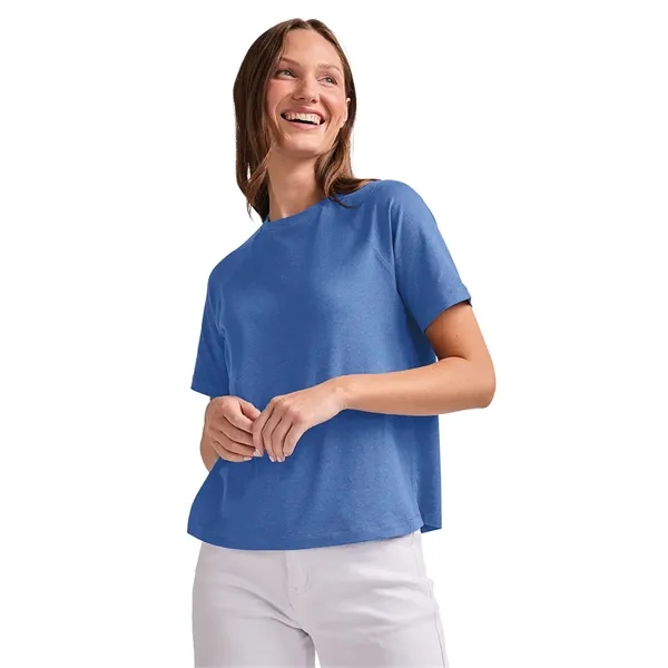 Recycled polyester women's performance tee with moisture-wicking comfort, UPF 50+ protection,... from ASI 44620 Charles River Apparel