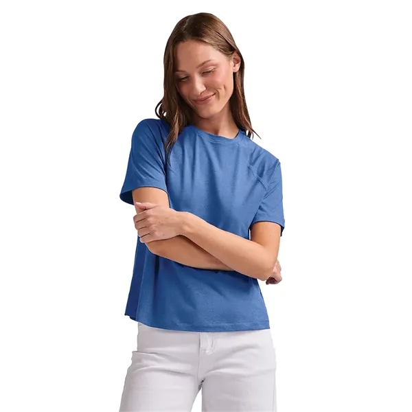 Recycled polyester women's performance tee with moisture-wicking comfort, UPF 50+ protection,... from ASI 44620 Charles River Apparel