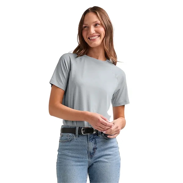 Recycled polyester women's performance tee with moisture-wicking comfort, UPF 50+ protection,... from ASI 44620 Charles River Apparel