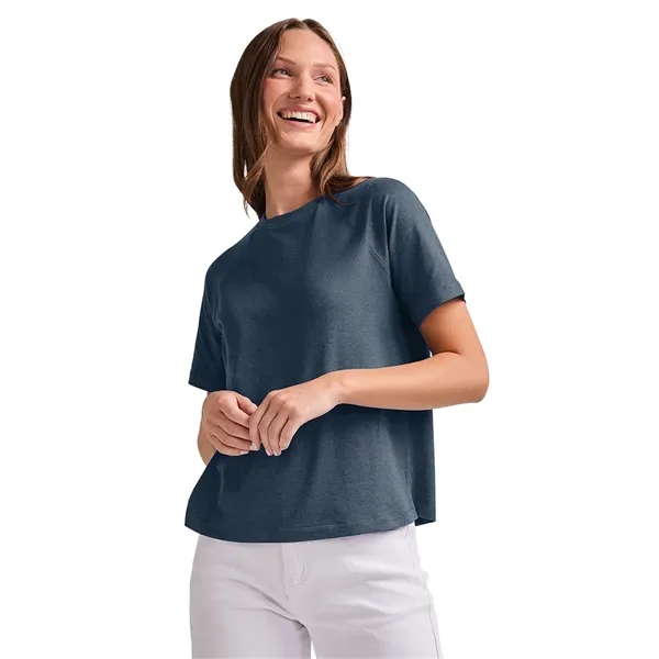 Recycled polyester women's performance tee with moisture-wicking comfort, UPF 50+ protection,... from ASI 44620 Charles River Apparel