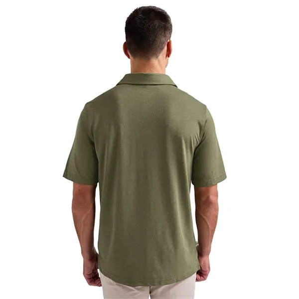 Made with Repreve® recycled polyester, our Men's Heathered Eco-Logic Stretch Polo... from ASI 44620 Charles River Apparel