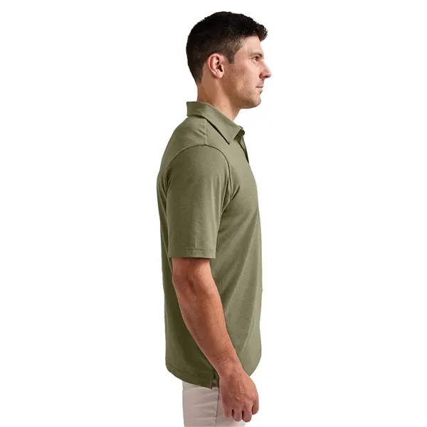 Made with Repreve® recycled polyester, our Men's Heathered Eco-Logic Stretch Polo... from ASI 44620 Charles River Apparel