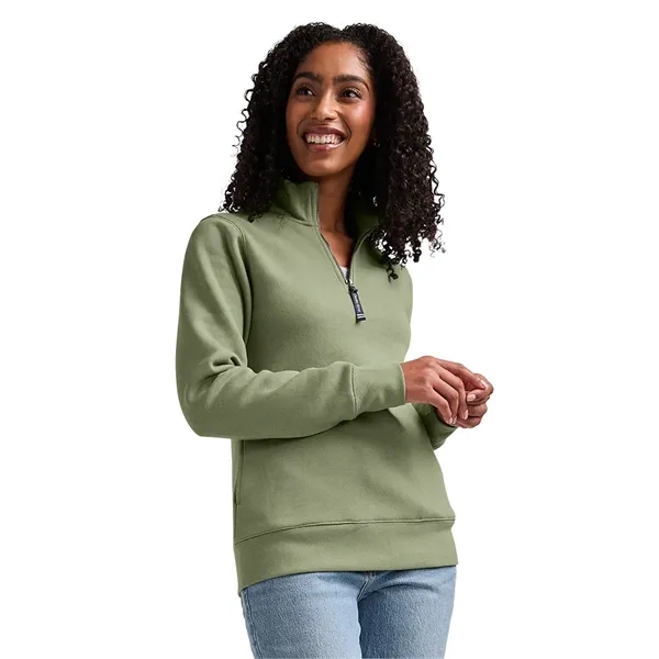 Our versatile & mid-weight Women's Crosswind Quarter Zip Sweatshirt made from... from ASI 44620 Charles River Apparel