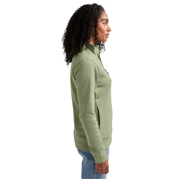 Our versatile & mid-weight Women's Crosswind Quarter Zip Sweatshirt made from... from ASI 44620 Charles River Apparel