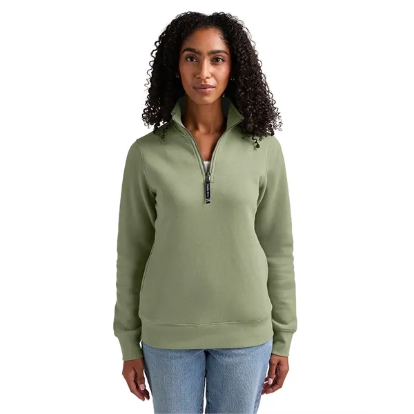 Our versatile & mid-weight Women's Crosswind Quarter Zip Sweatshirt made from... from ASI 44620 Charles River Apparel
